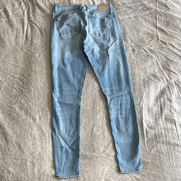 G-Star Light Blue Women's Jeans LYNN Mid Skinny Sz 29x32 - Picture 3 of 7